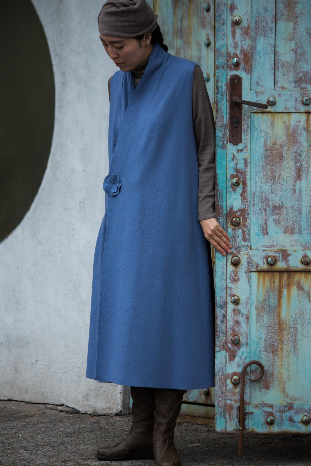 ラム圧縮のロングベスト | Jurgen Lehl etc.