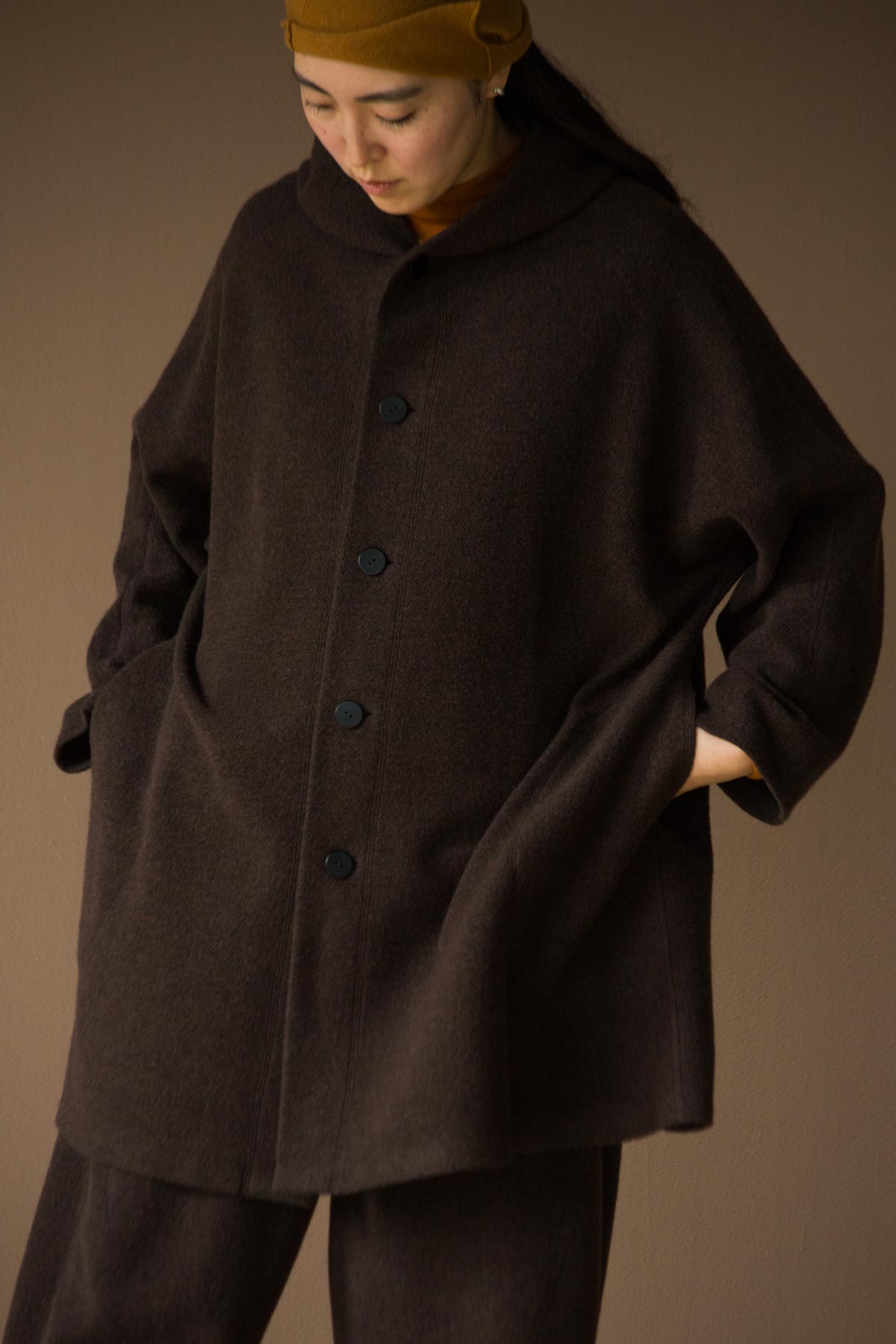 コットンウール裏毛のコート | Jurgen Lehl etc.