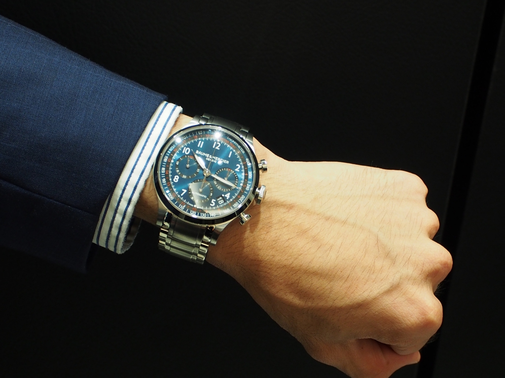 スーツにも合わせやすいです！ボーム＆メルシエ「ケープランド クロノ