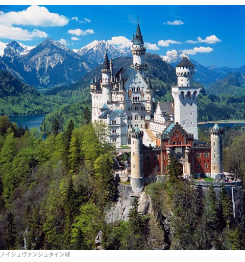 19世紀後期に中世の城ノイシュヴァンシュタインを建設 騎士伝説と