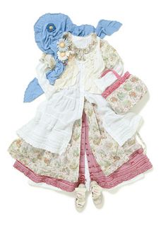 PINK HOUSE × ピーターラビット ティアードワンピース ボルドー