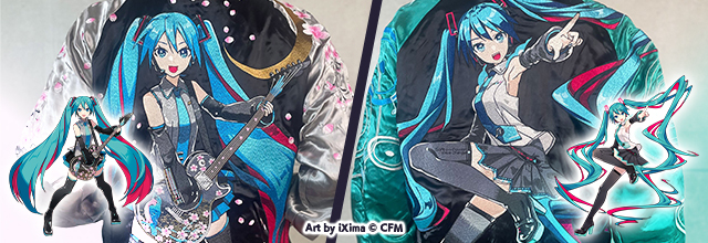 和柄・刺繍アパレルブランド『絡繰魂』より初音ミクのコラボ