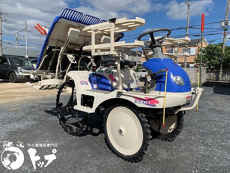 中古農機具－イセキ 4条植 田植機 さなえ PQ4 VS くるっとターン 最大