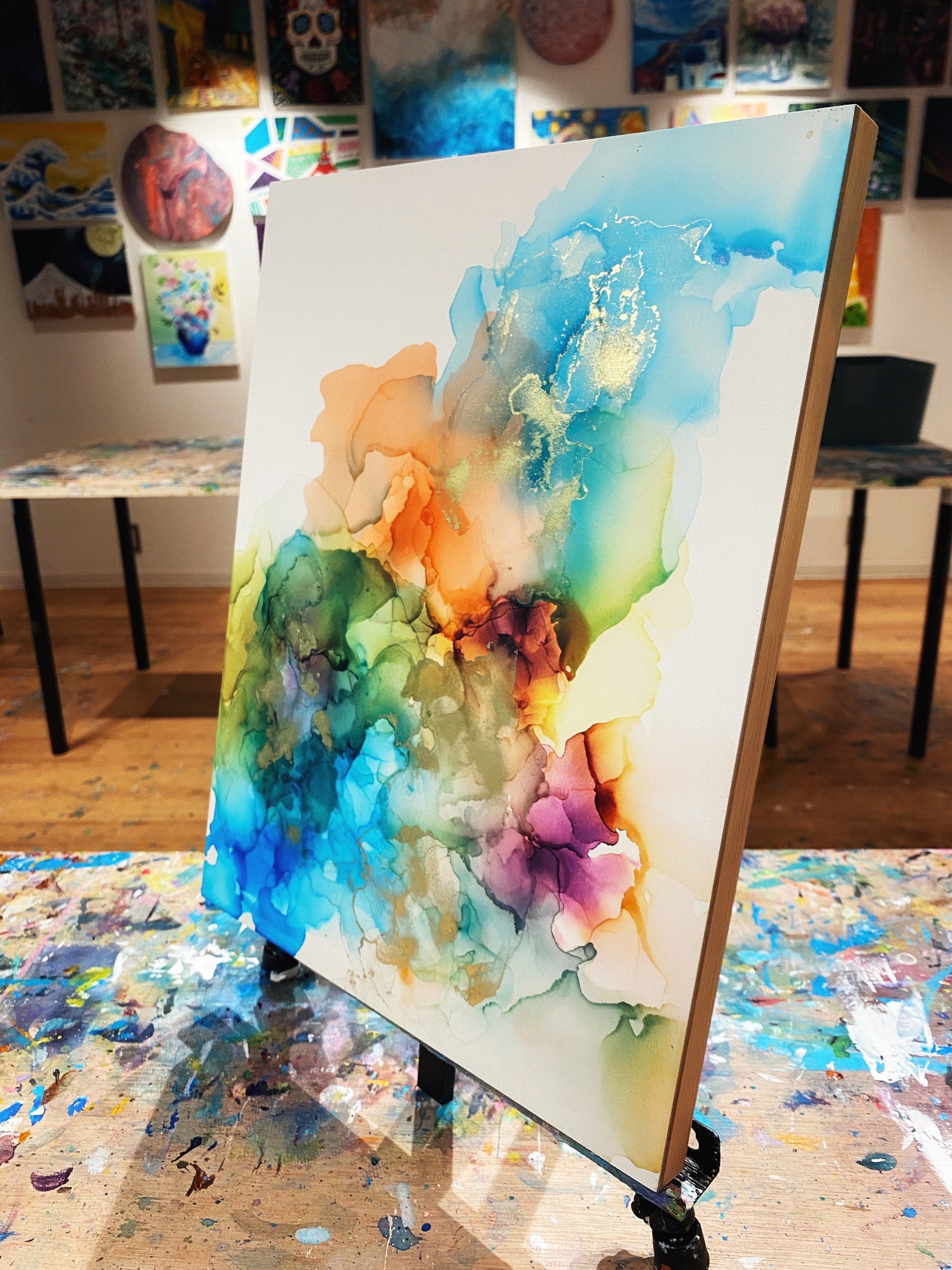 アルコールインクアートの特徴とやり方（初心者）|ゆめ画材ブログ