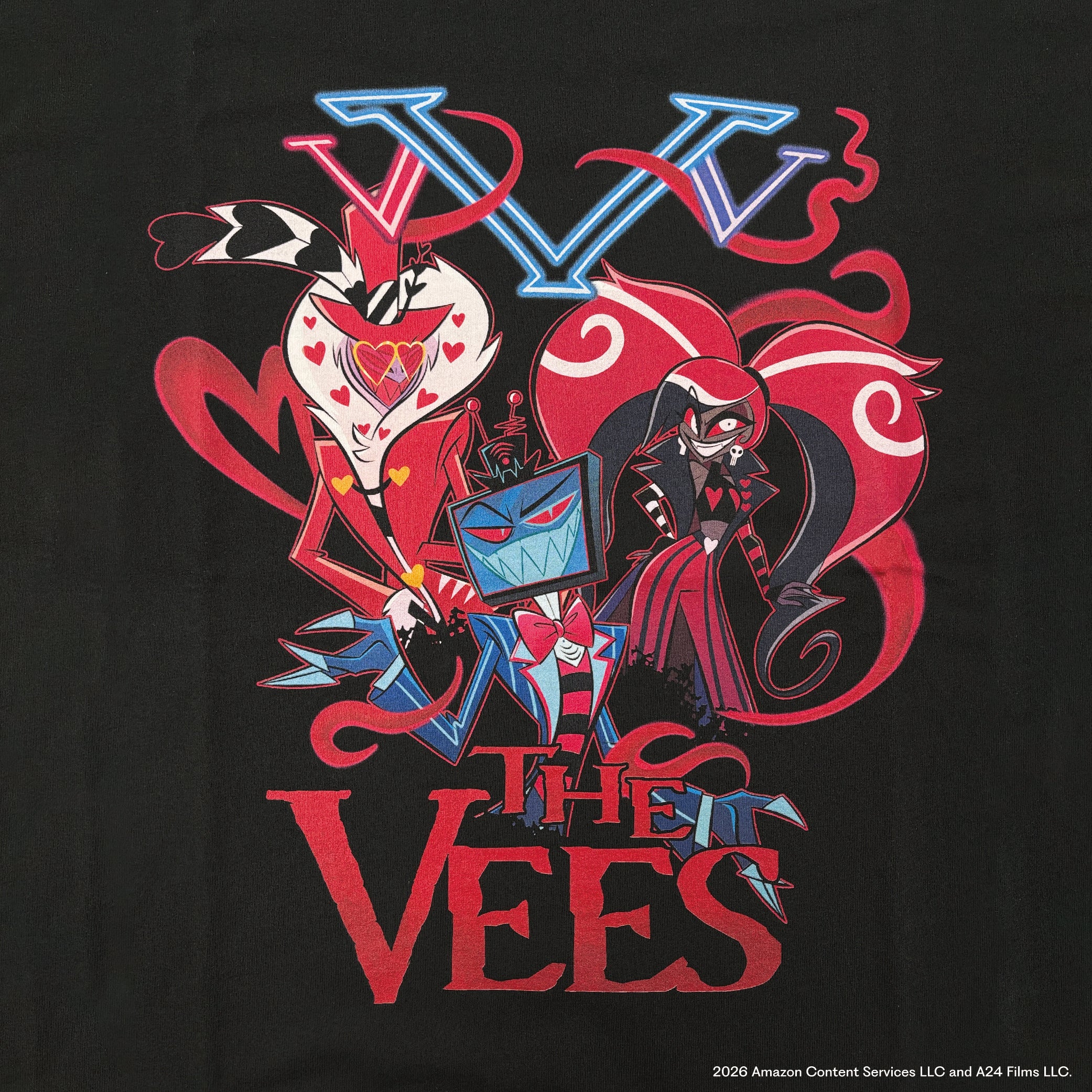 HAZBIN HOTEL 【ハズビンホテル】 THE VEES Tシャツ – 【公式】 BLACK