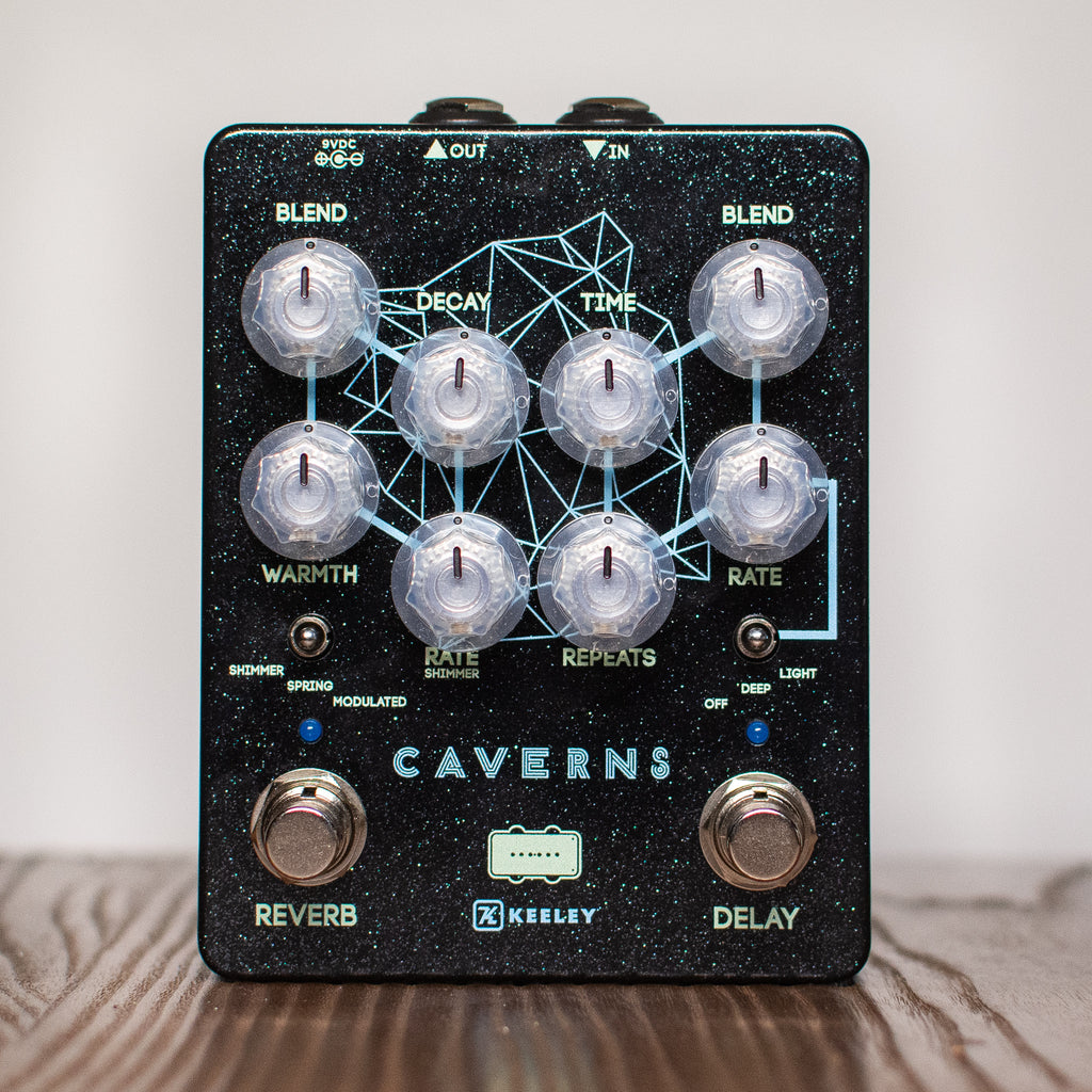 Keeley Caverns Reverb Delay v2 Black Sparkle - Pre Order – Black