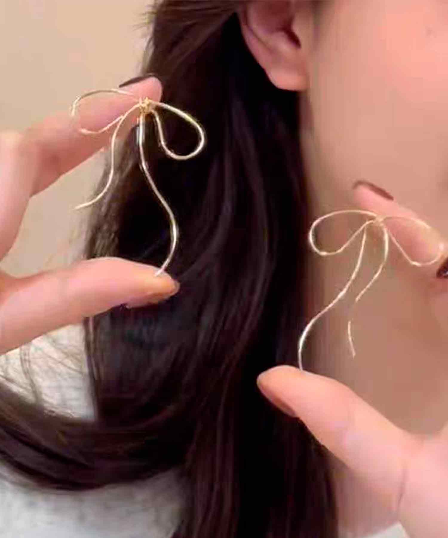 blackdia ocean ナローリボンスルーピアス