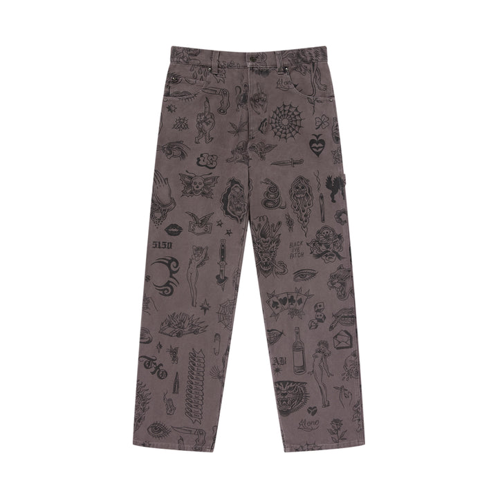 LEOPARD PATTERNED RIPSTOP TRACK PANTS – BlackEyePatch