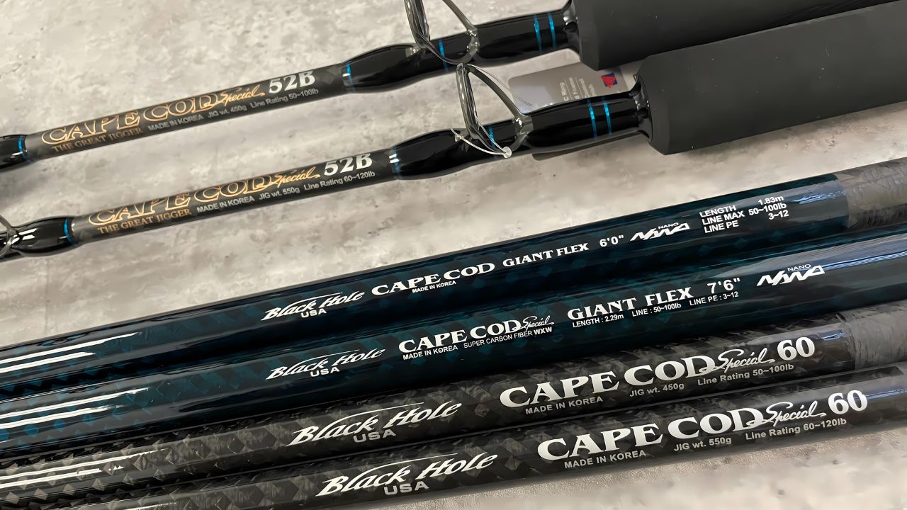 Comparing the New Black Hole USA 550g Cape Cod Special Jigging Rod