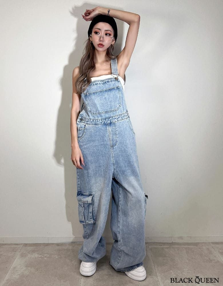 デニムオーバーオール | レディースギャルファッション通販BLACKQUEEN