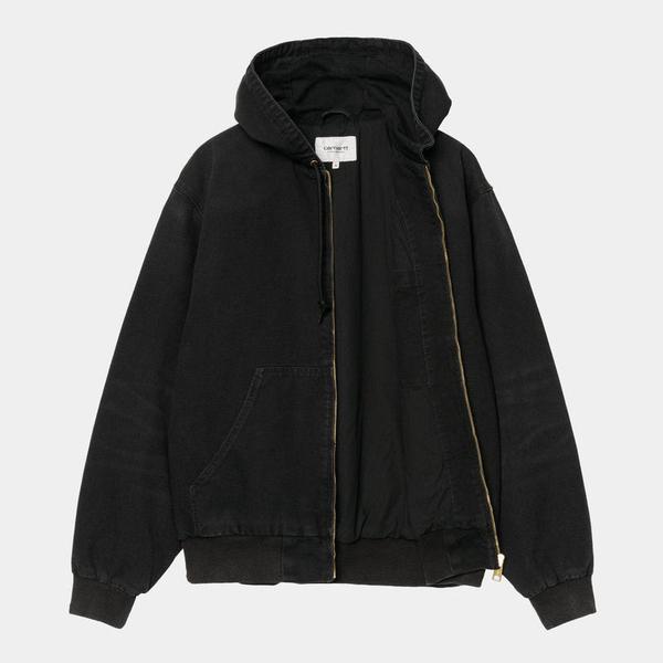 Carhartt WIP OG Active Jacket Spring Stone Canvas Black – Black