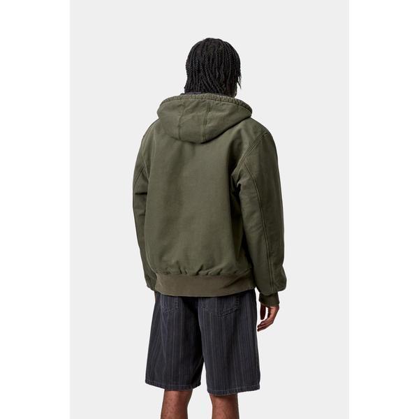 Carhartt WIP OG Active Jacket Winter Stone Canvas Olive – Black