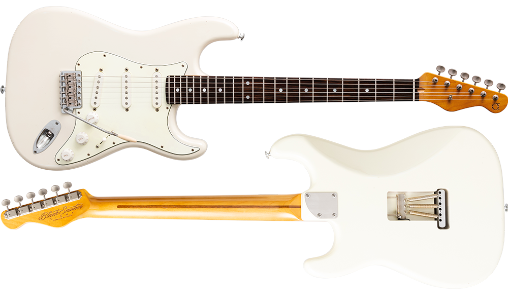 Black Smoker Guitar TRAD MASTER SERIES Sigma SSS Vintage White