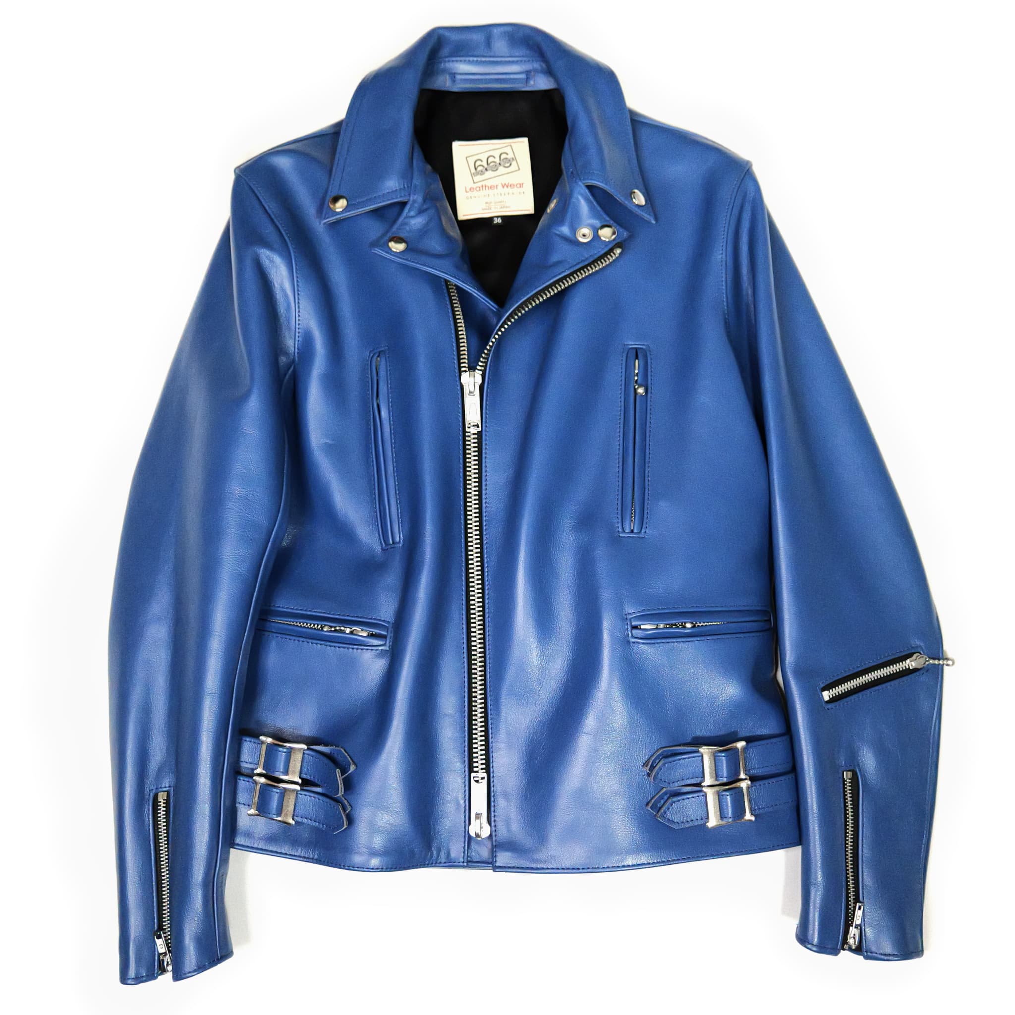 GRANT ライトブルー レザージャケット 馬革高級ヌバック 国産品 ITEMS