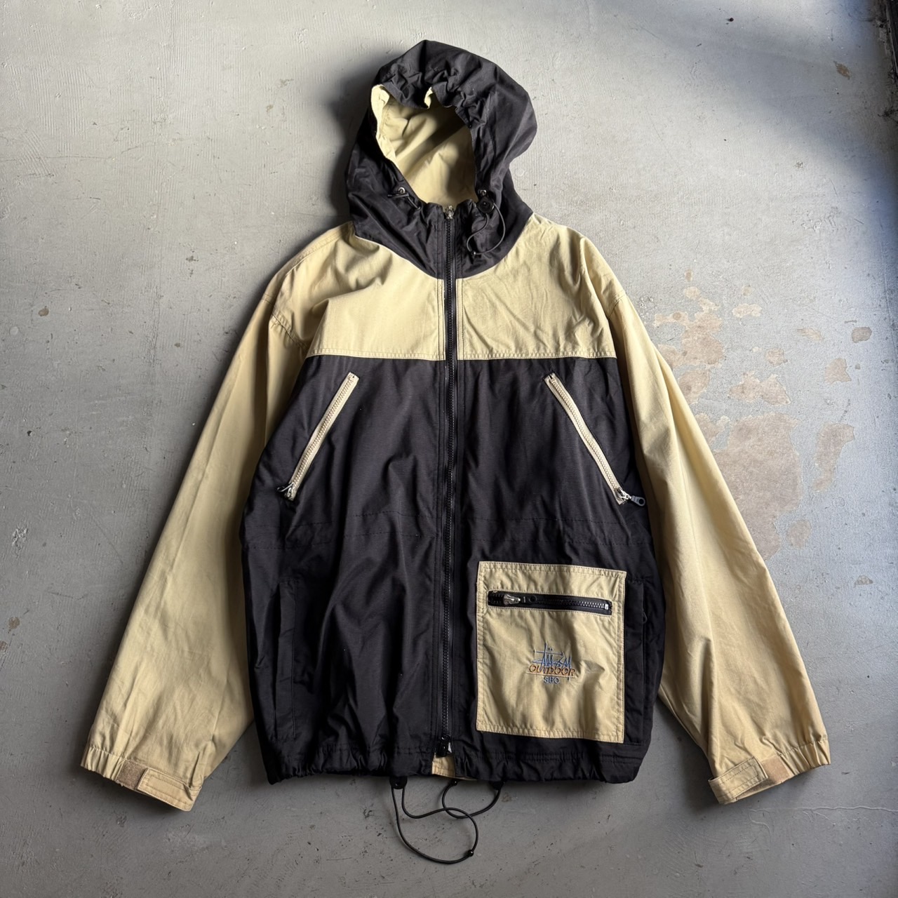90s Stussy Outdoor Nylon Jacket - blue room