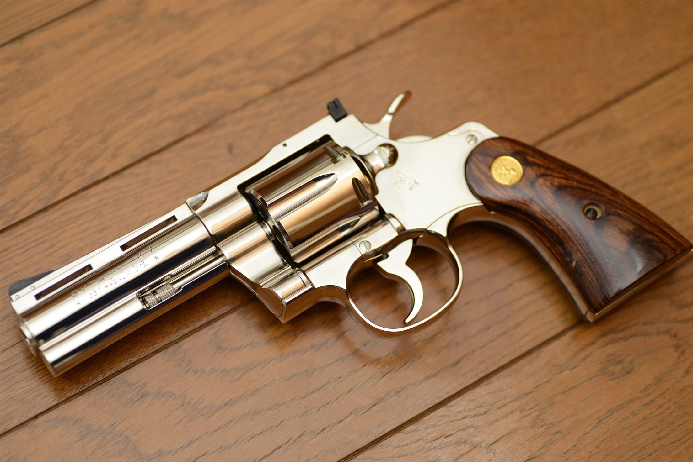 タナカ コルトパイソン4インチ ニッケルフィニッシュ | 銀の備忘録