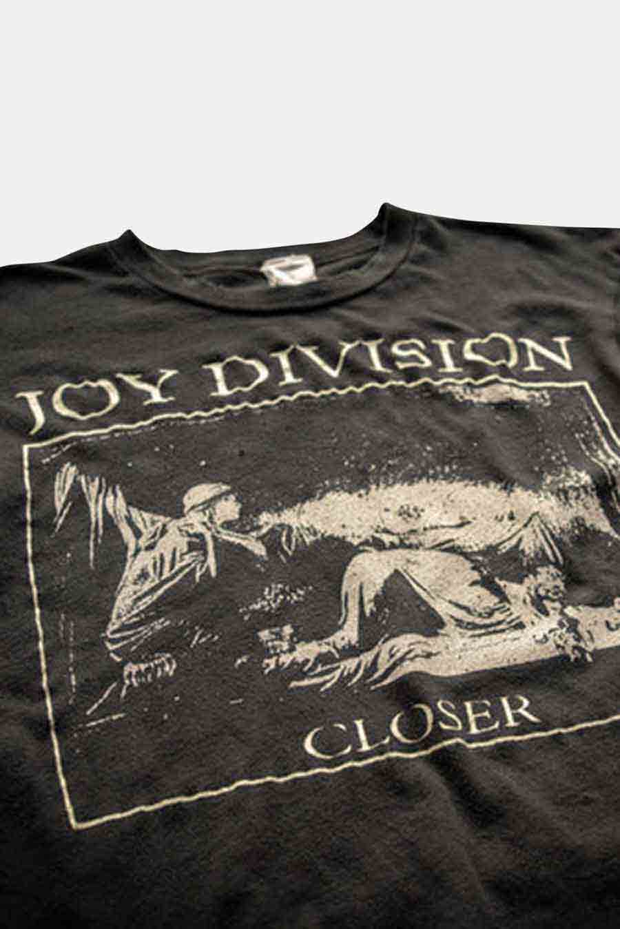 Joy Division Closer Crop Tee Coal Pigment – blueandcream