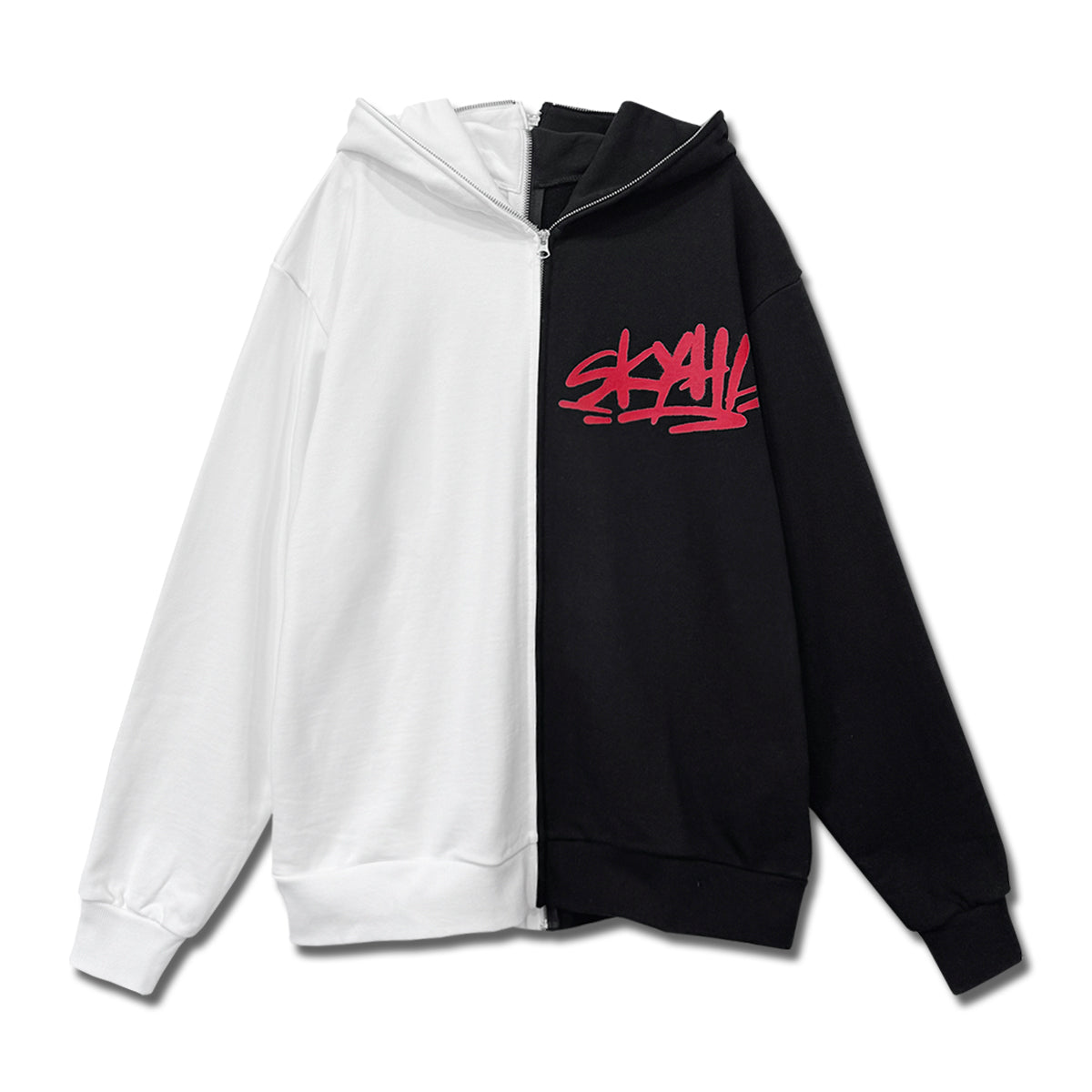 スプリット ジップパーカー WHITE – BMSG