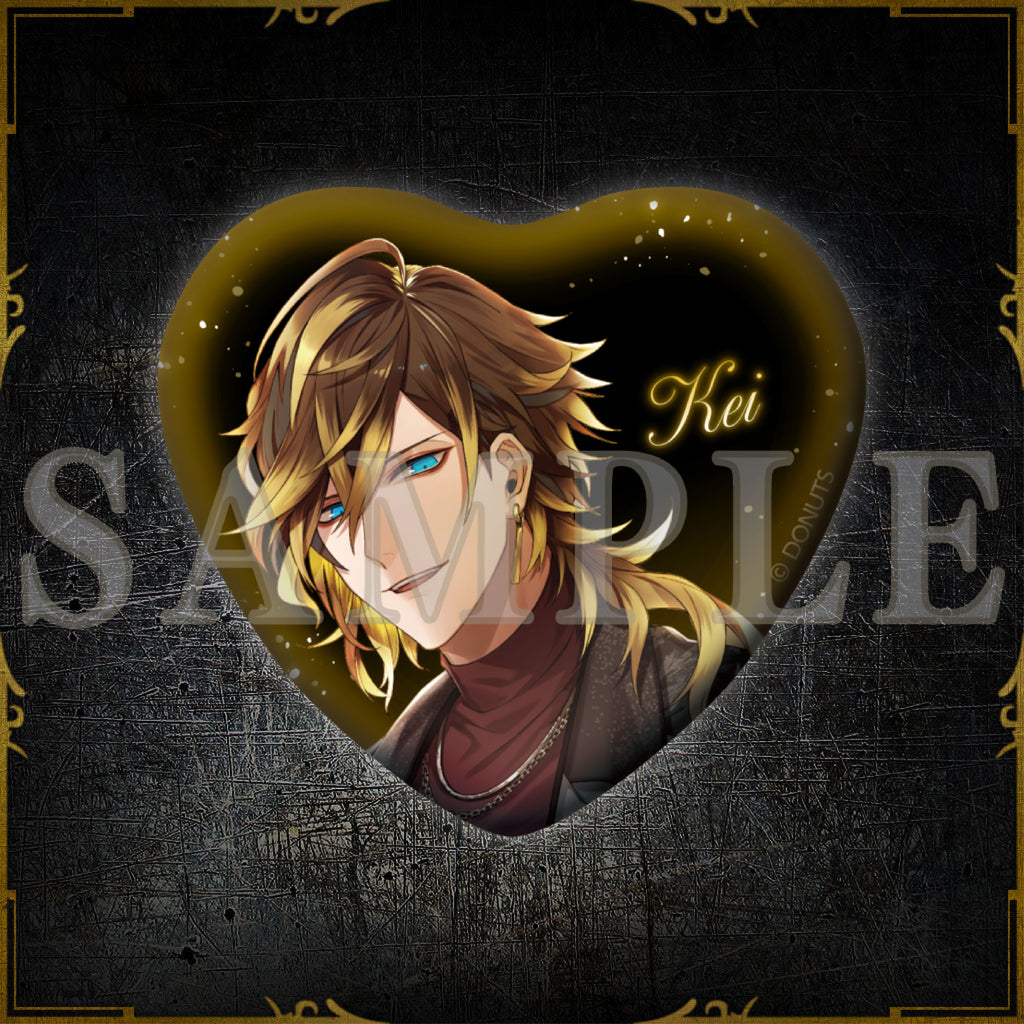 BLACK LIVE Ⅲ ハート缶バッジ – ブラックスター -Theater Starless