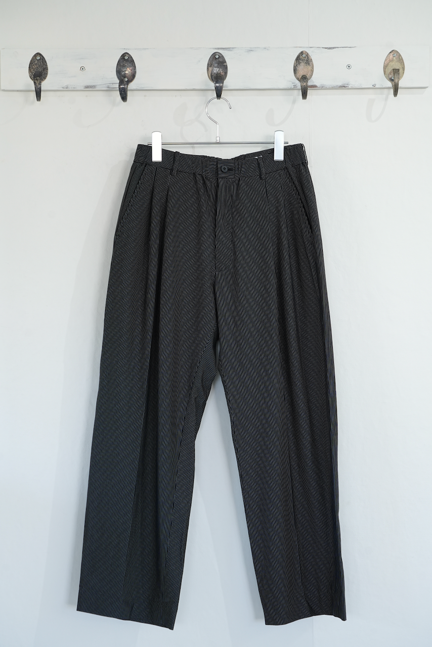 KANEMASA PHIL. 「36G Nylon Tuck Easy Pants」Black