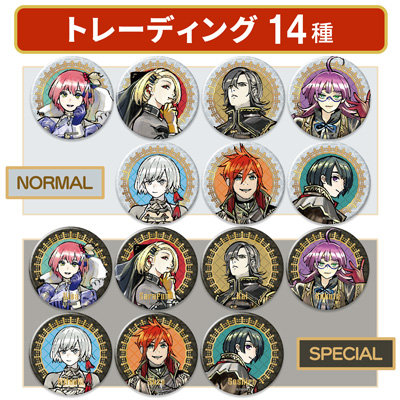 ジャックジャンヌ トレーディングマット缶バッジ Classical Quartz Ver