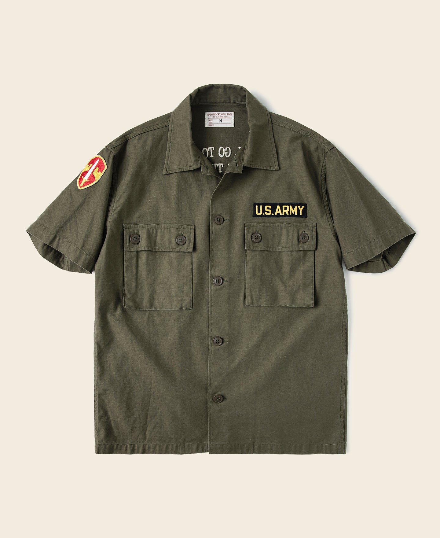 US Army Sateen OG-107 Embroidery Counselor Shirt - Olive | Bronson