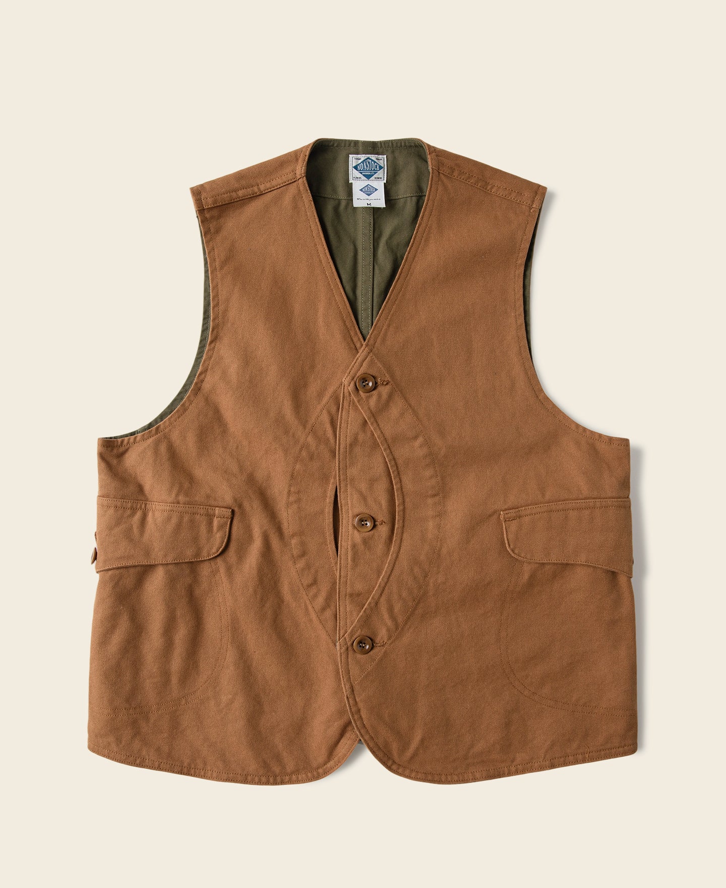 Retro 1930s Duck Hunting Game Pocket Canvas Outdoor Vest | Bronson
