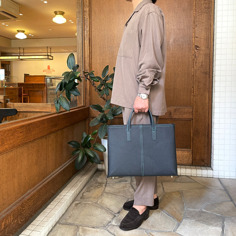 フレンチカーフ] ベルシー トートバッグcolor：ネイビー – BROOKLYN MUSEUM