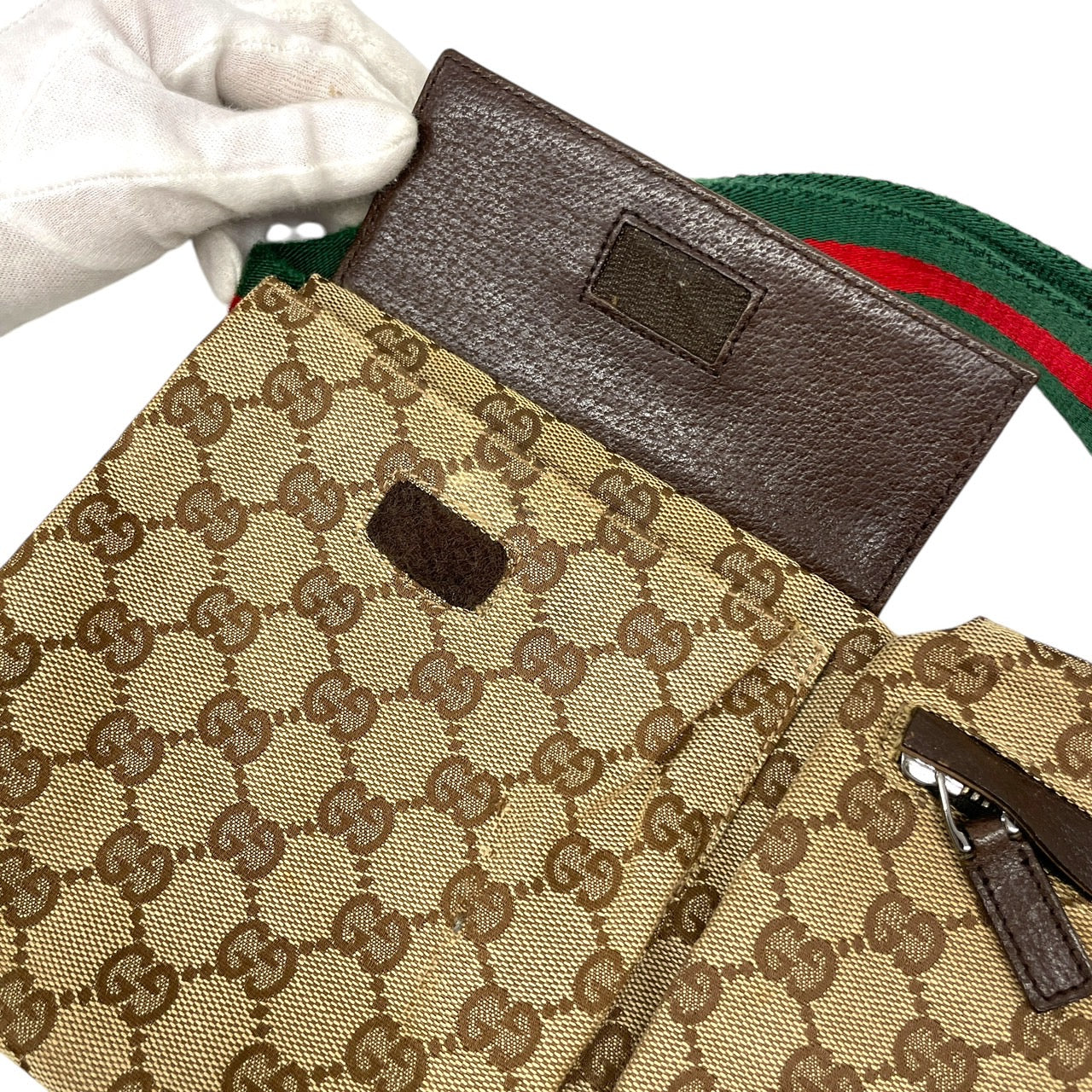 GUCCI】グッチ GGキャンバス 28566 ウエストバッグメンズ ウエスト