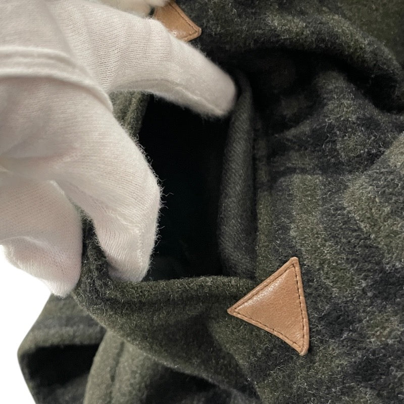 HERMES】エルメス ジレ チェック柄 ベスト メンズ ウール ジャポンタグ