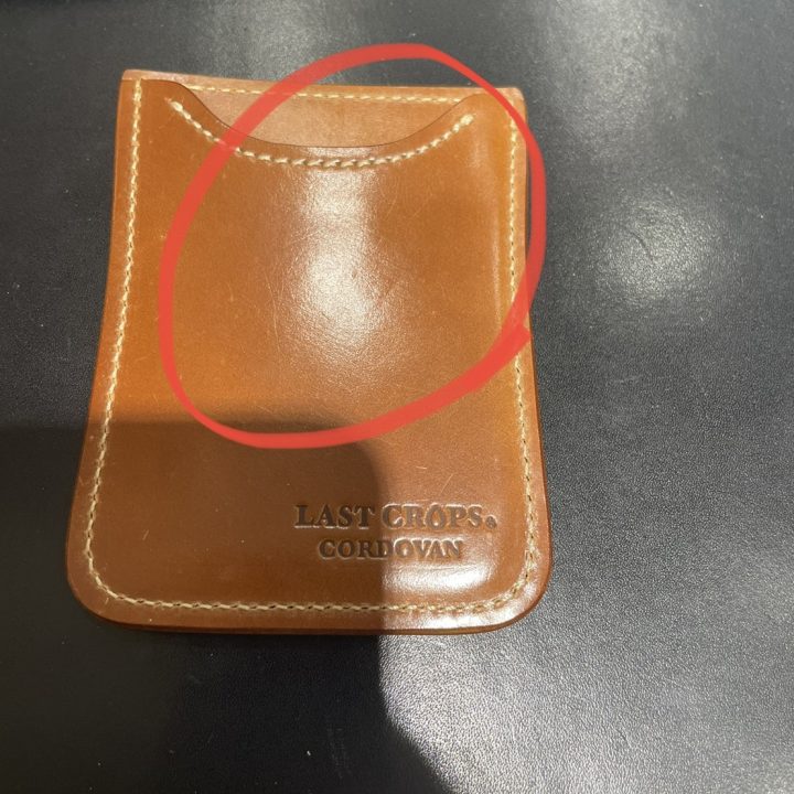 心斎橋店にてラストクロップス コードバン パスケースを買取させて頂き