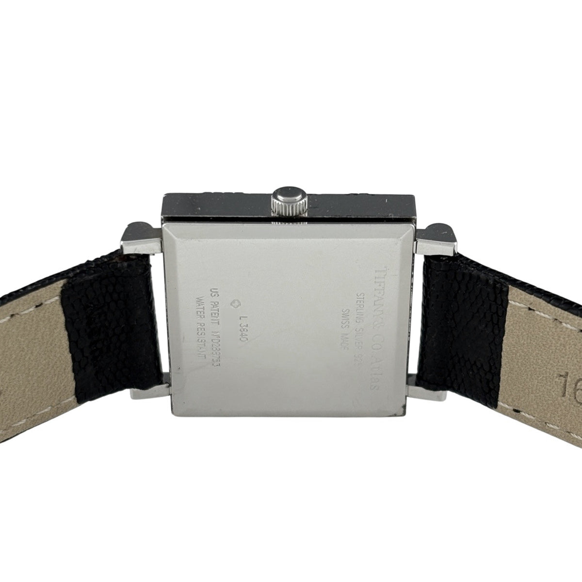 ティファニー アトラス L3640 腕時計 シルバー925 レザー クォーツ