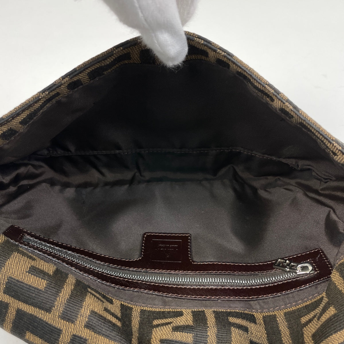 フェンディ ズッカ柄 マンマバゲット ショルダーバッグ キャンバス