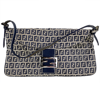 マンマバゲット ズッキーノ キャンバス レザー ネイビー ショルダー