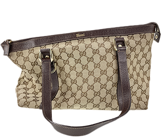 GGキャンバス キャンバス レザー ブラウン トートバッグ|古い買取実績