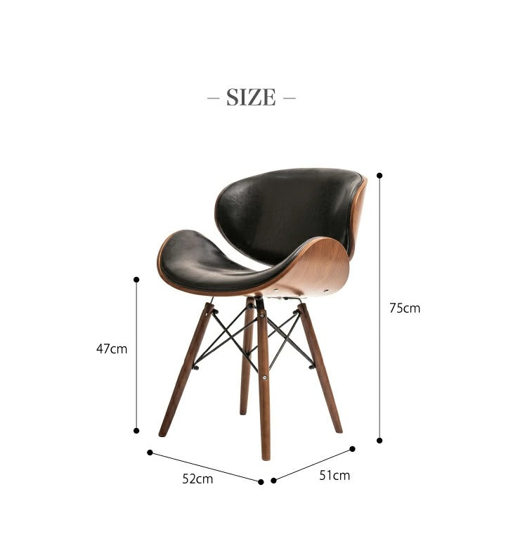 イームズチェア ダイニングチェア PU エッフェルベース 木製