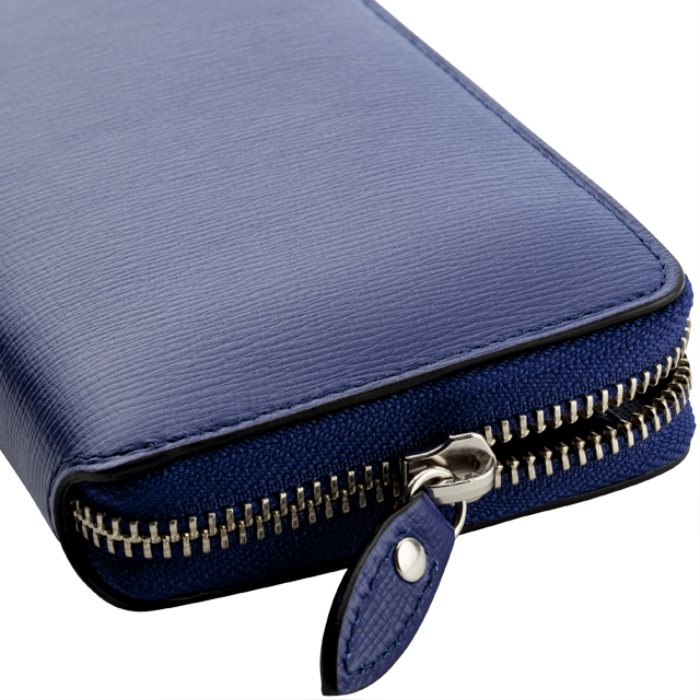 ブレンタボックスカーフ ラウンドジッパー長札財布 No.114