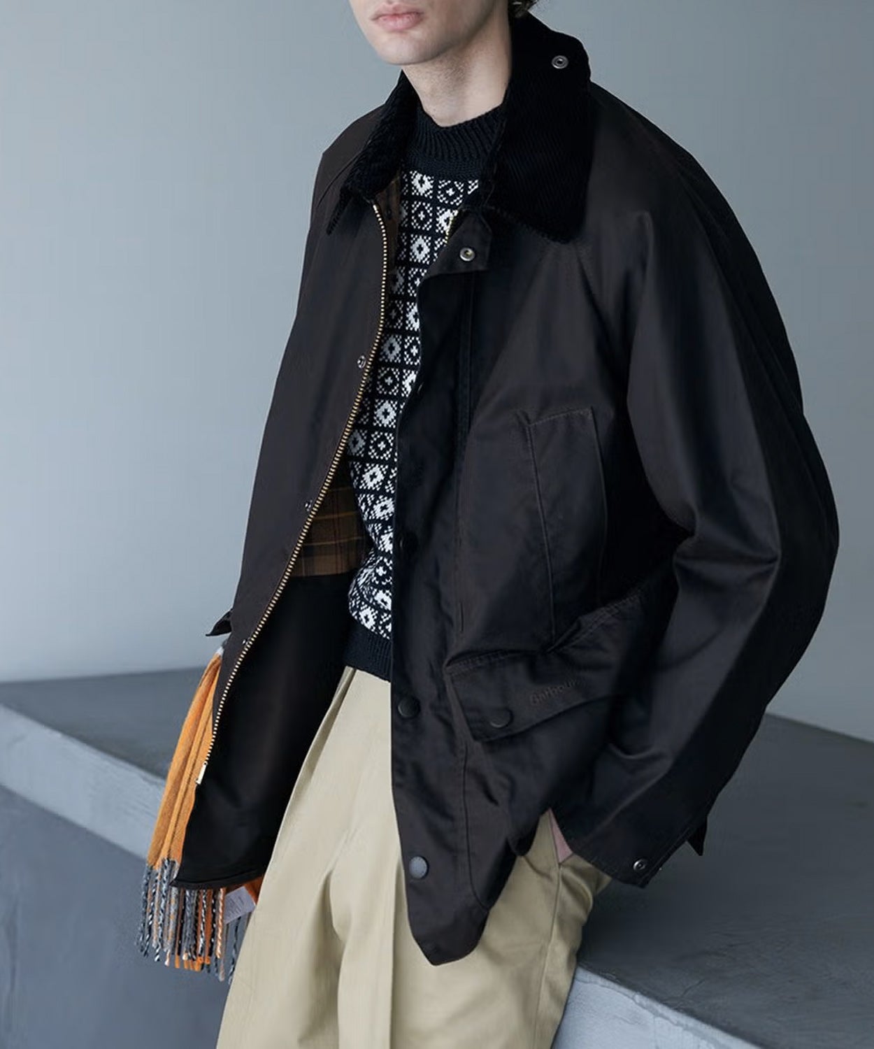 別注]オーバーサイズ ビデイル(ワックスド コットン)(UNISEX) 全1色