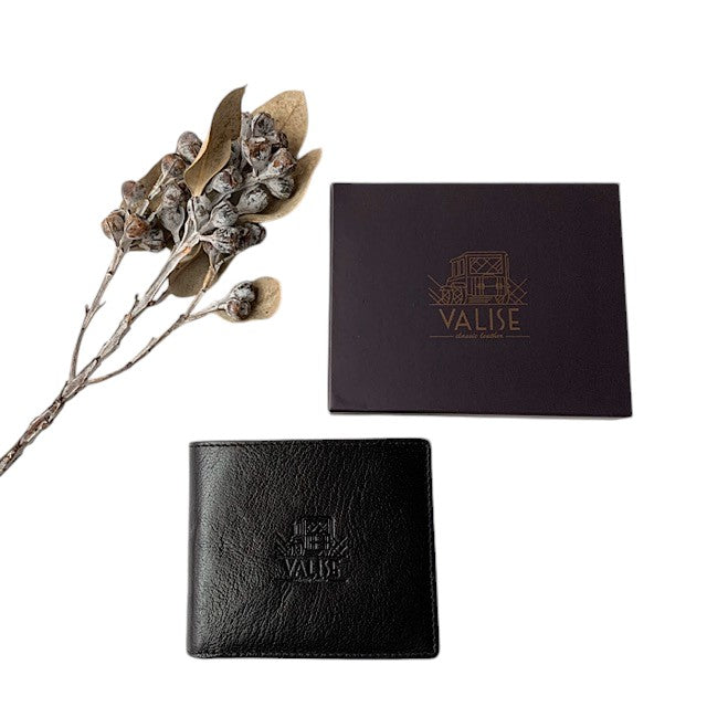 二つ折り財布 ブラックBuff