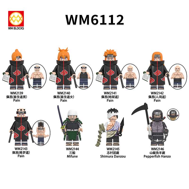 Anime Naruto Shippuden Hell Path(Pain) WM2141 Minifigures - Brixtoy