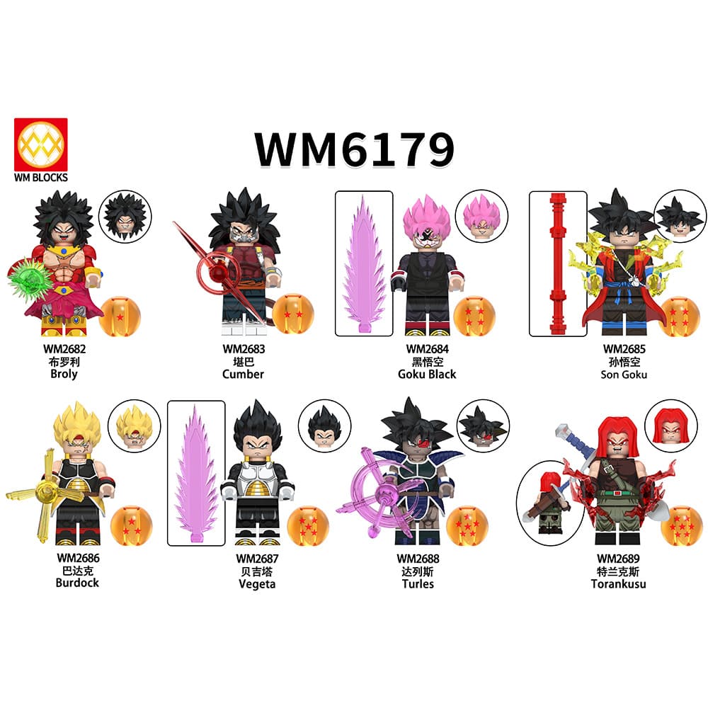 Anime Dragon Ball Z Cumber WM2683 Minifigures - Brixtoy