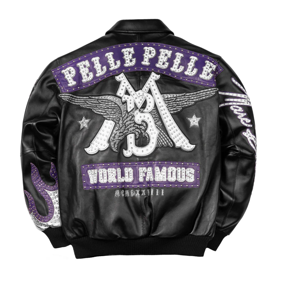 Black & Purple World Famous Pelle - Brick City Leather