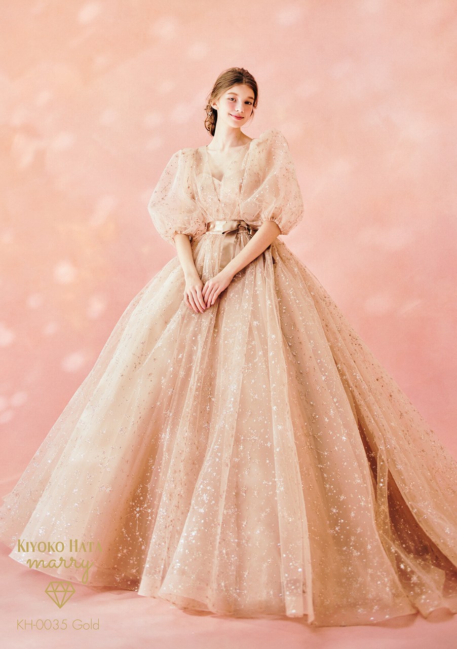 KH-0035 Gold ＃星座ドレス – カラードレス | ブライダルナガノ
