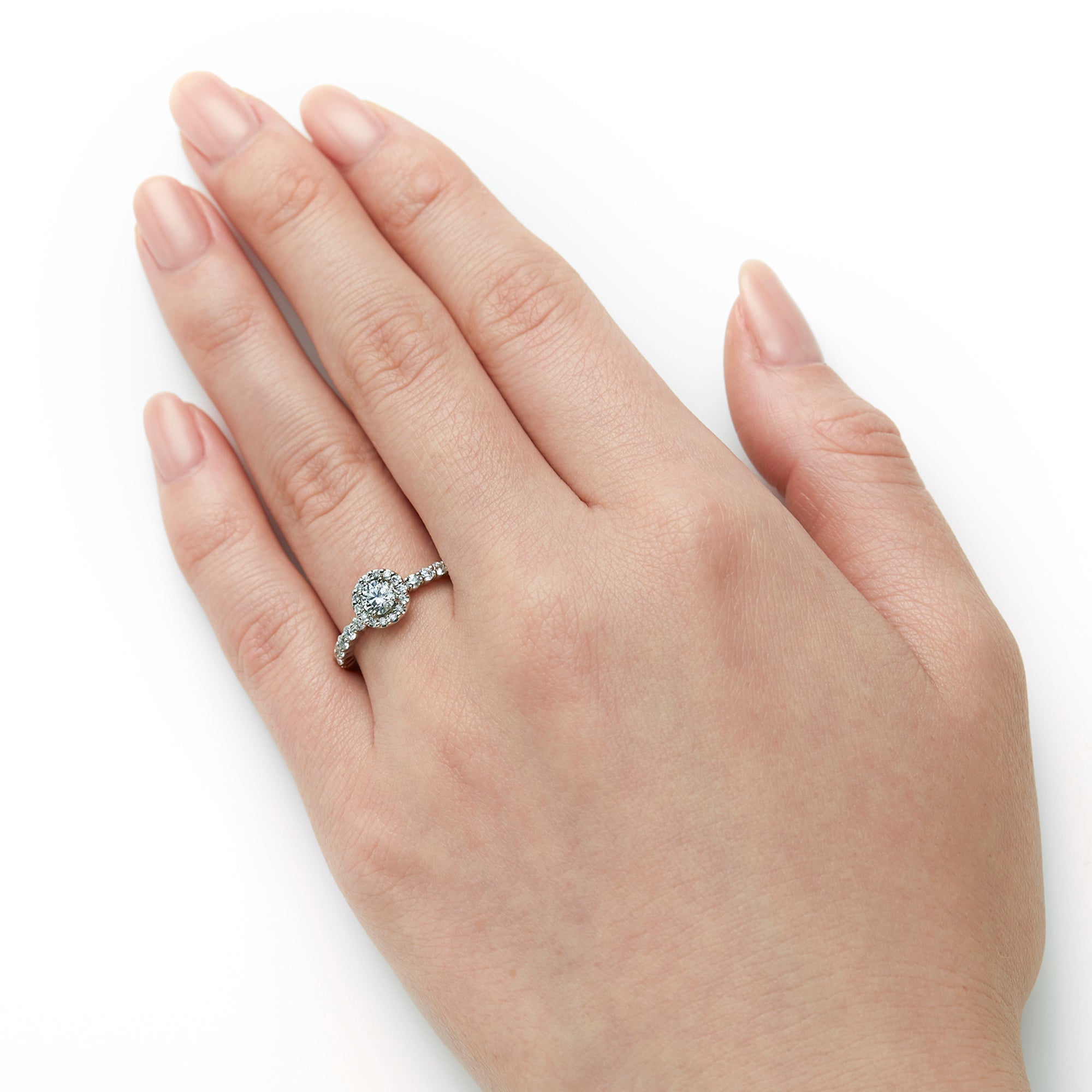 美品◇モアサナイト s925 レースリング ヴァンドーム青山タイプ #8号