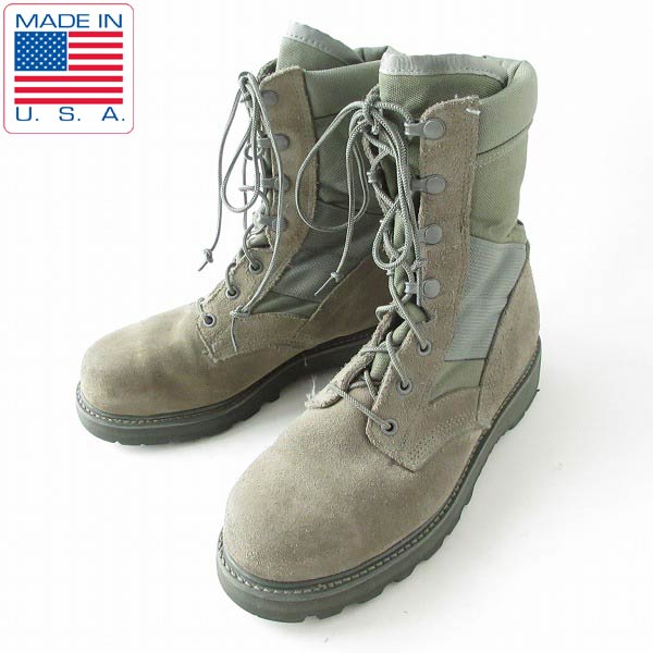 USA製 実物 米軍 UFCW スチールトゥ コンバット ブーツ 7XW 幅広25