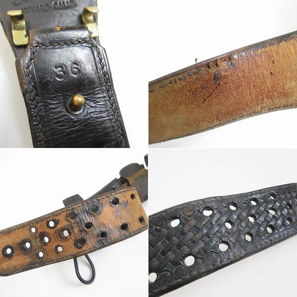 USA製 L&A LEATHER アメリカ ポリス バスケットウィーブ サムブラウン