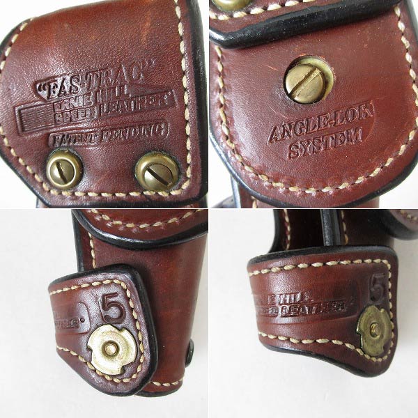ファストドロー用カスタムホルスターU.S ERNIE.HILL製（Used)