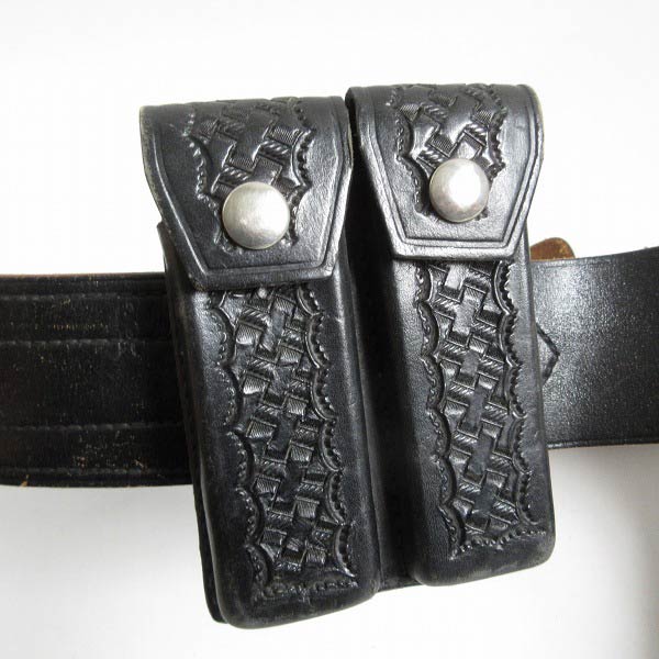 USA製 BUCHEIMER CLARK ホルスター付き ポリス ベルト サムブラウン