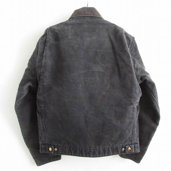 00s USA製 carhartt デトロイト ジャケット J01 フェードブラック 38R
