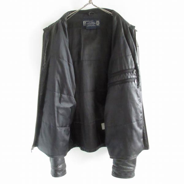 90s LANDS'END 黒レザー | ビンテージジャケット - 札幌 ビンテージ